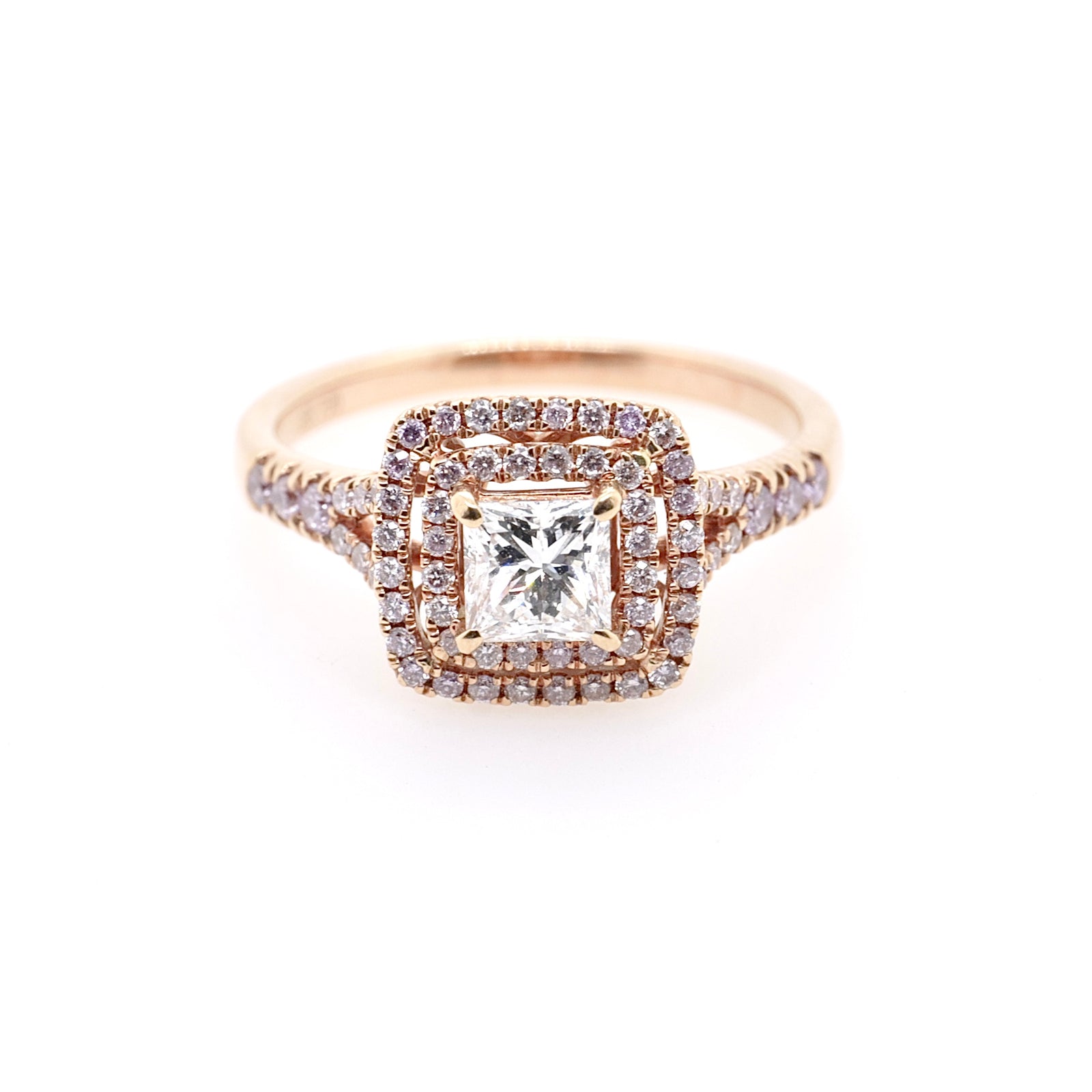 18ct Rose Gold and Diamond Ring