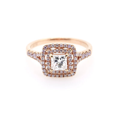 18ct Rose Gold and Diamond Ring