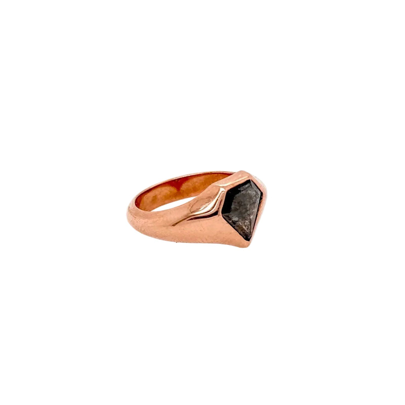 9ct Rose Gold Salt and Pepper Diamond Ring