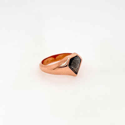 9ct Rose Gold Salt and Pepper Diamond Ring