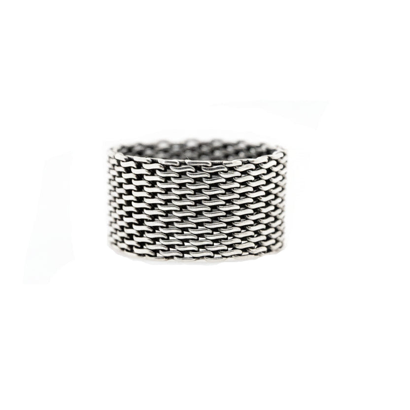 Handmade Sterling Silver Woven Design Ring