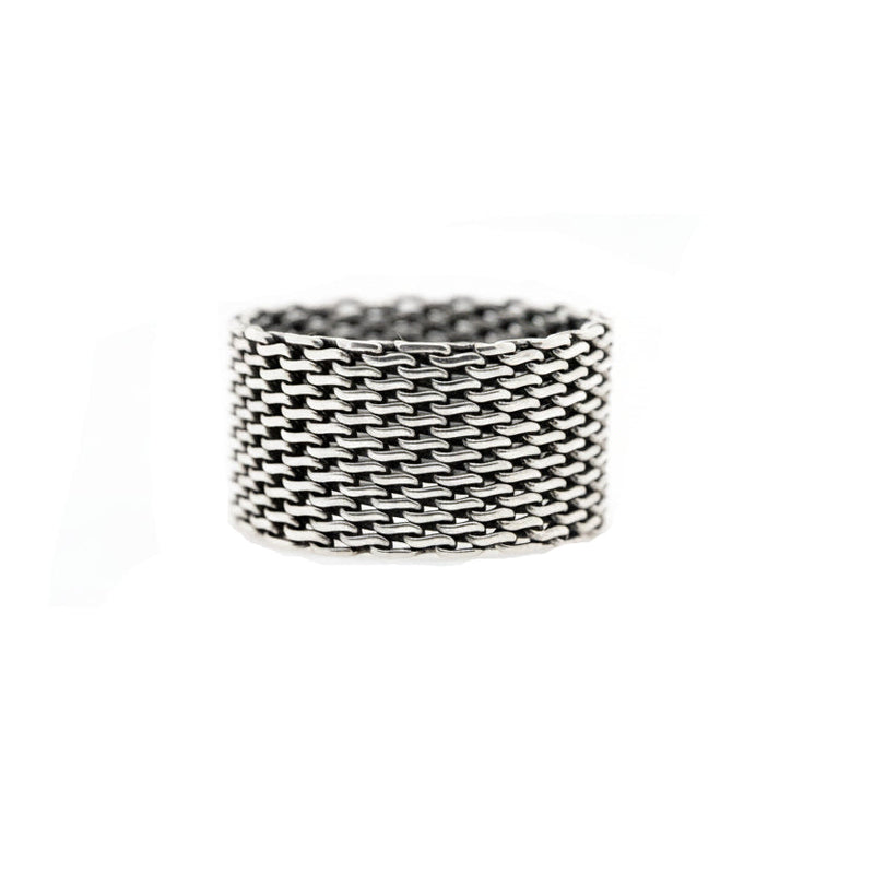 Handmade Sterling Silver Woven Design Ring