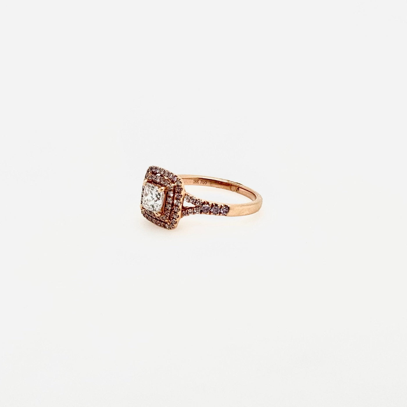 18ct Rose Gold and Diamond Ring