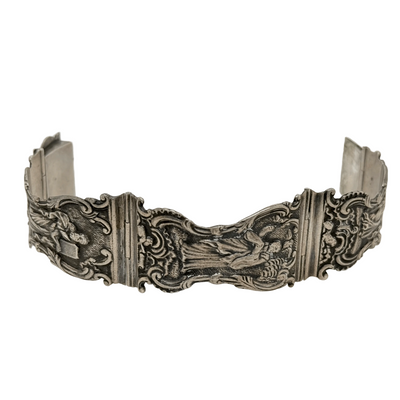 Sterling Silver Bracelet w/ Classical Panels