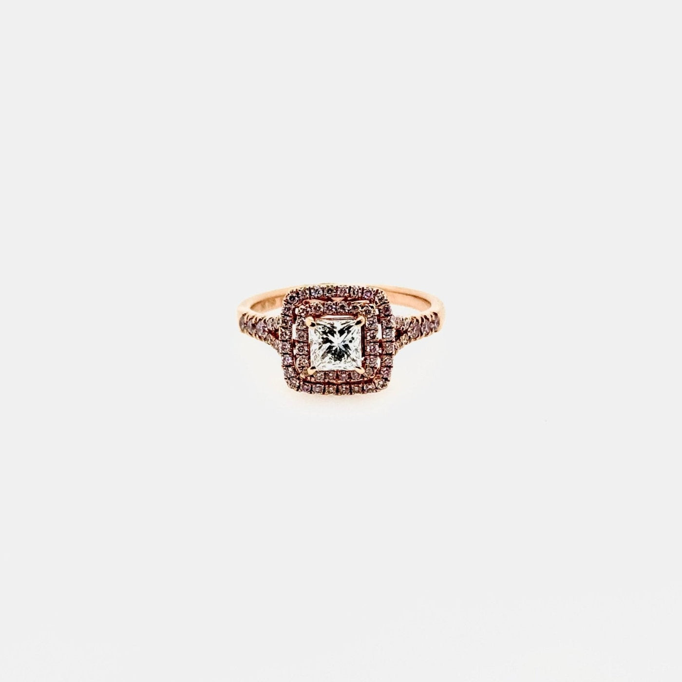 18ct Rose Gold and Diamond Ring