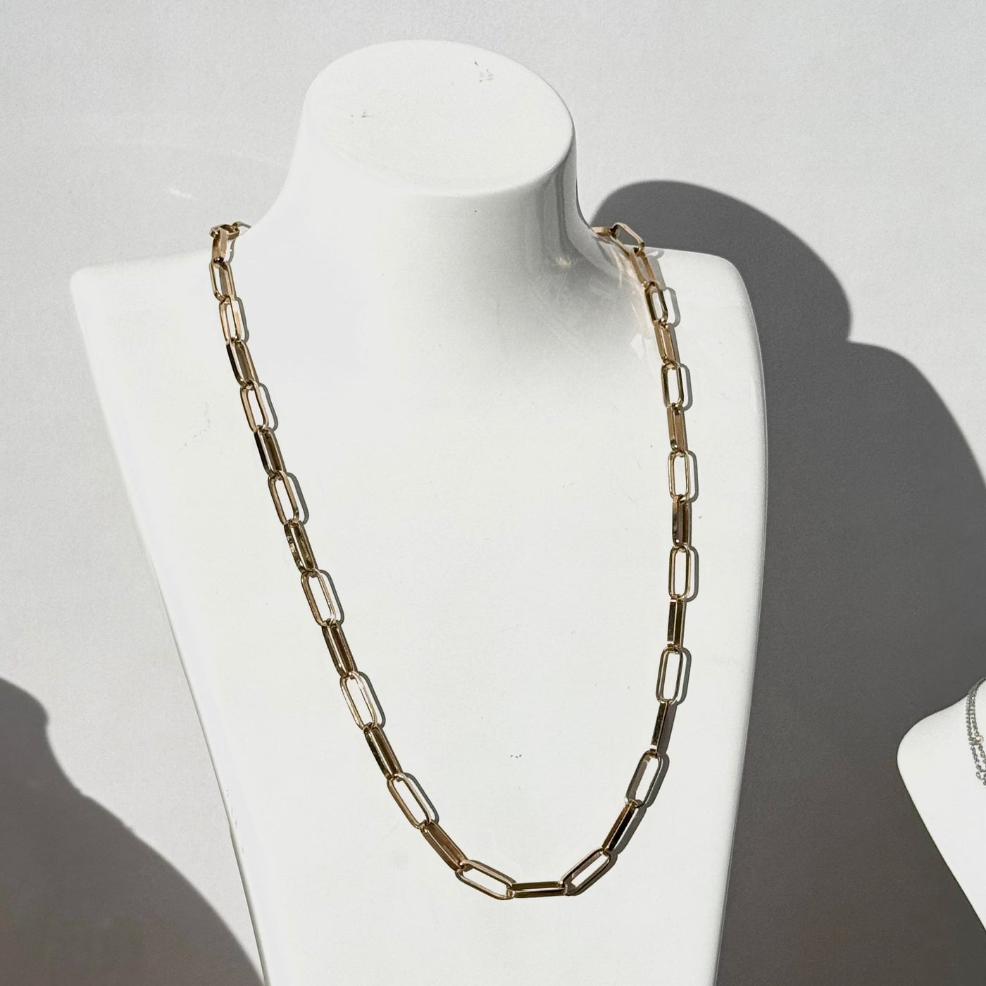 9ct Yellow Gold Paper Clip Chain