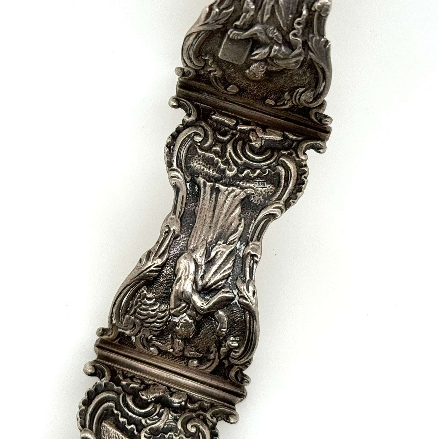 Sterling Silver Bracelet w/ Classical Panels