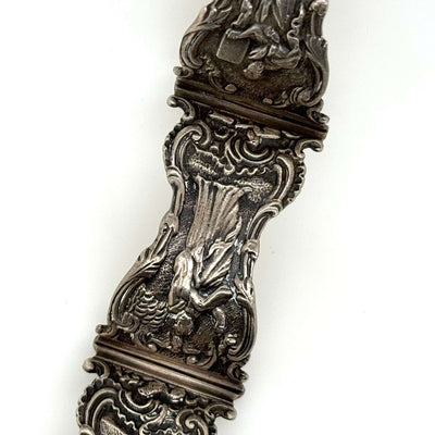 Sterling Silver Bracelet w/ Classical Panels