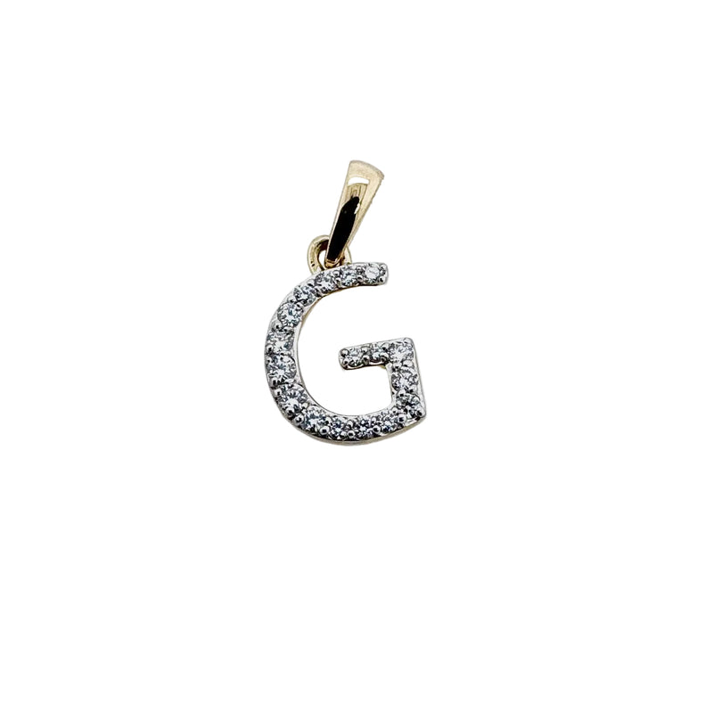 18ct Yellow Gold and Diamond Initial "G" Pendant