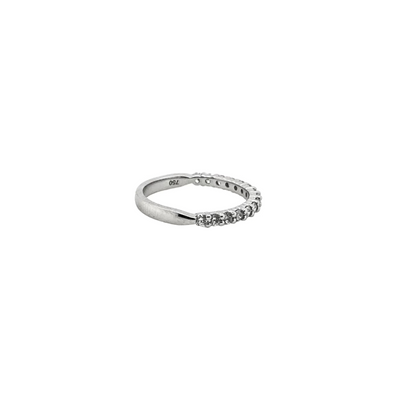 18ct White Gold and Diamond Band Ring