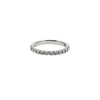 18ct White Gold and Diamond Band Ring
