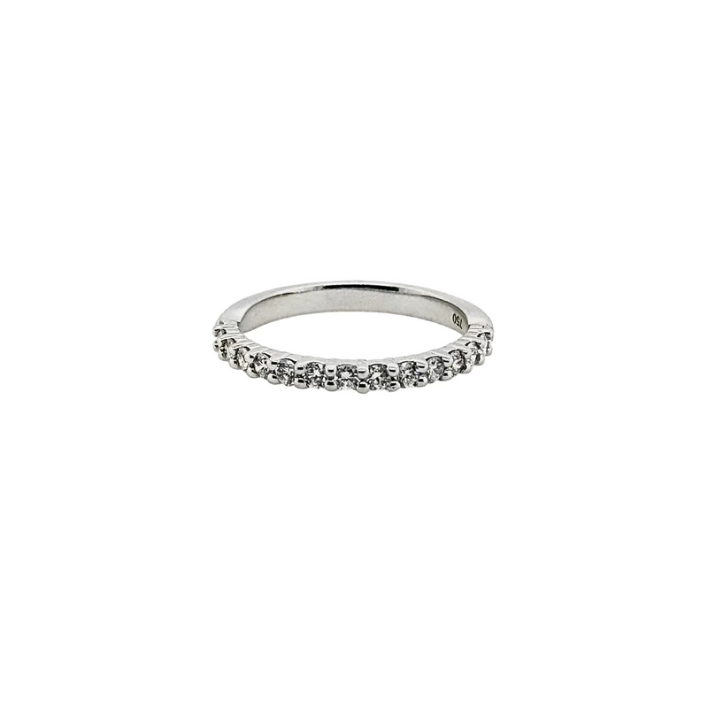 18ct White Gold and Diamond Band Ring