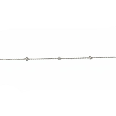 18ct White Gold Fine Diamond Bracelet
