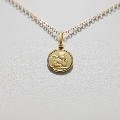 18ct Yellow Gold Guardian Angel Charm