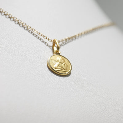 18ct Yellow Gold Guardian Angel Charm