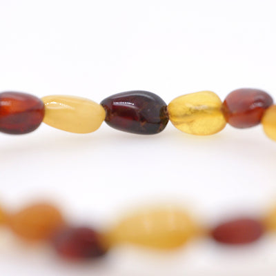 Small Multi-Amber Stretchy Bracelet