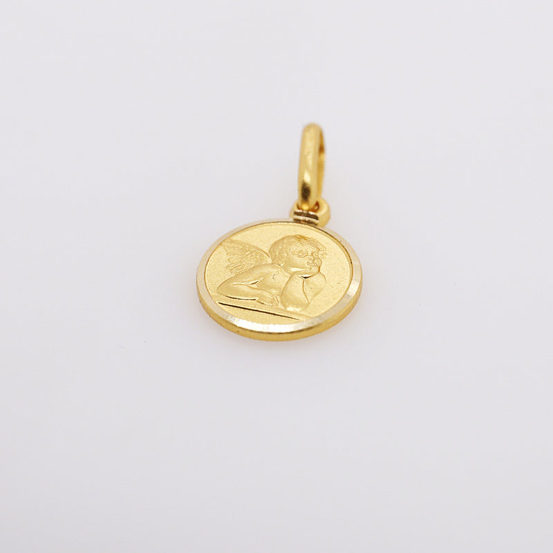 18ct Yellow Gold Guardian Angel Charm