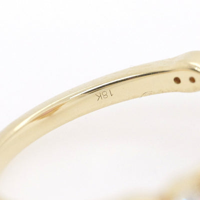 18ct Yellow Gold Padparadscha Sapphire and Diamond Ring